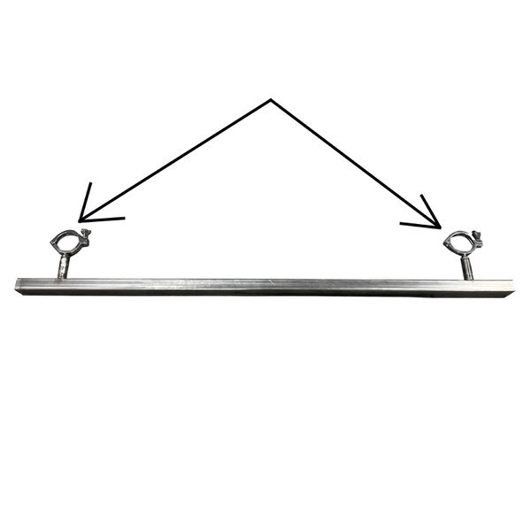 hugger clamp in use on beater bar